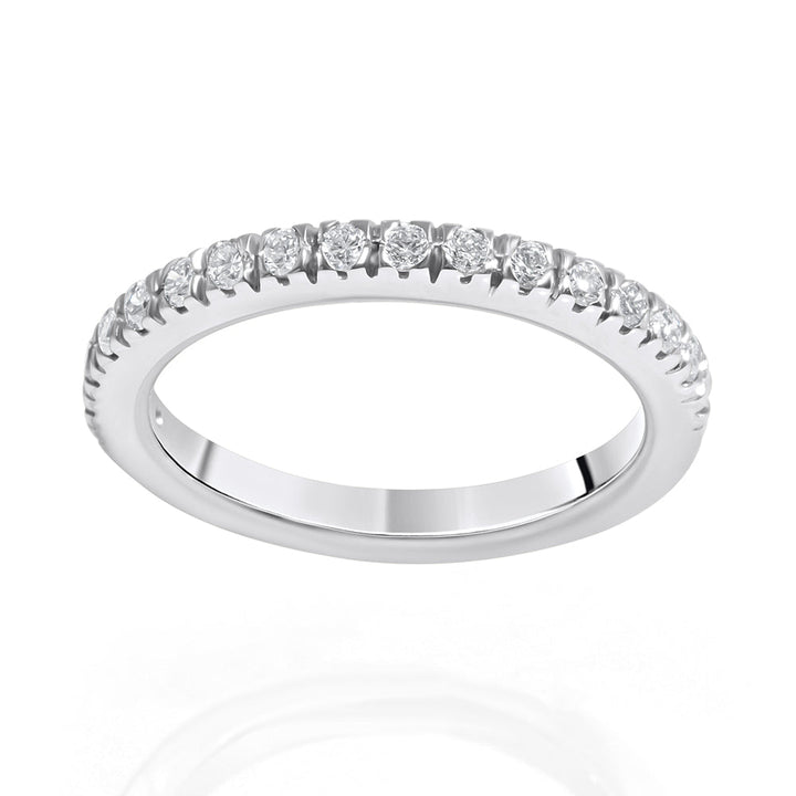 14k White Gold 0.35ct Tdw Diamond Wedding Band