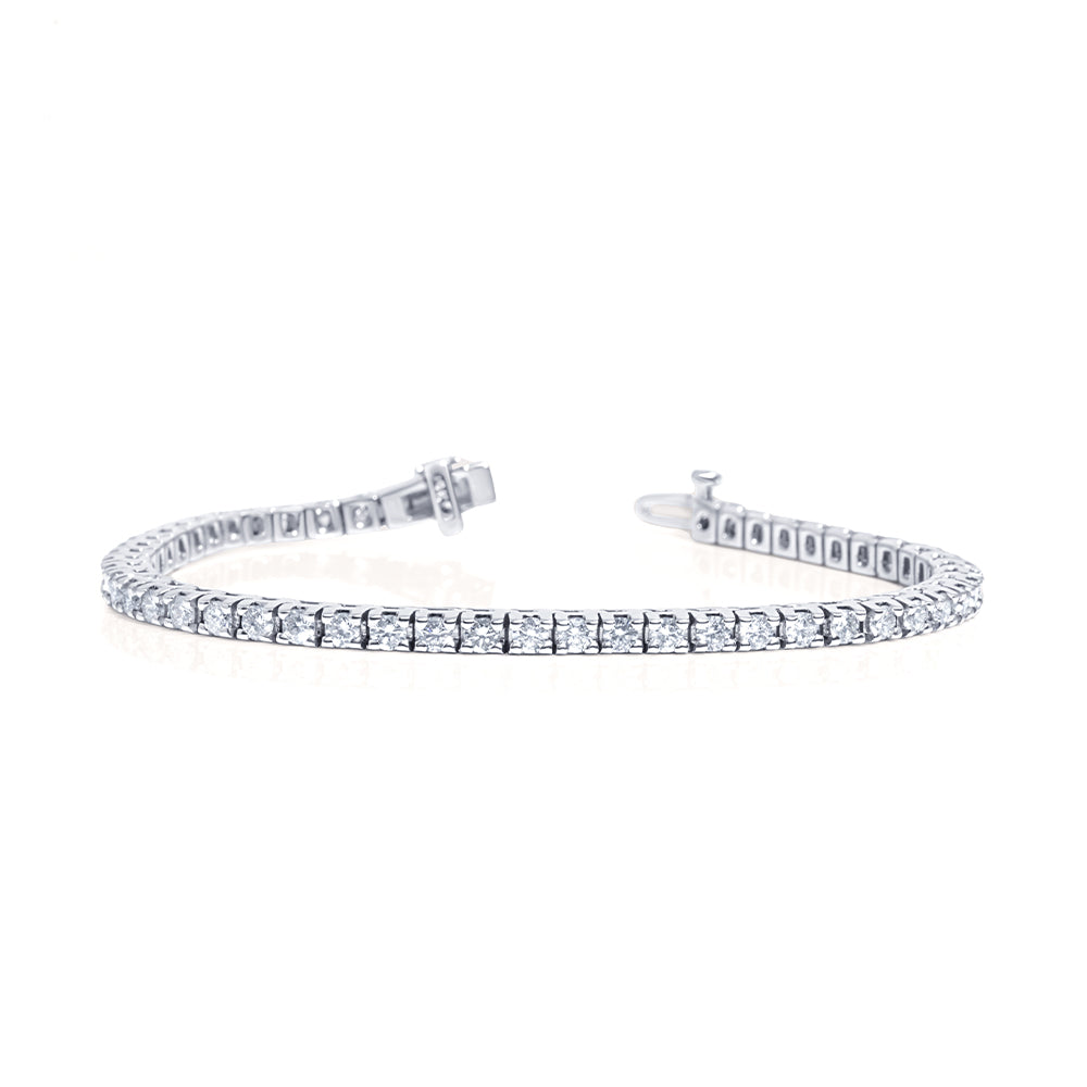 14K White Gold Diamond Tennis Bracelet