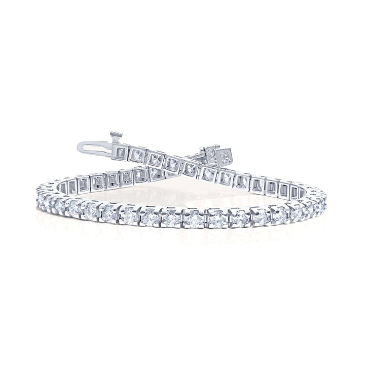 14K White Gold Diamond Tennis Bracelet