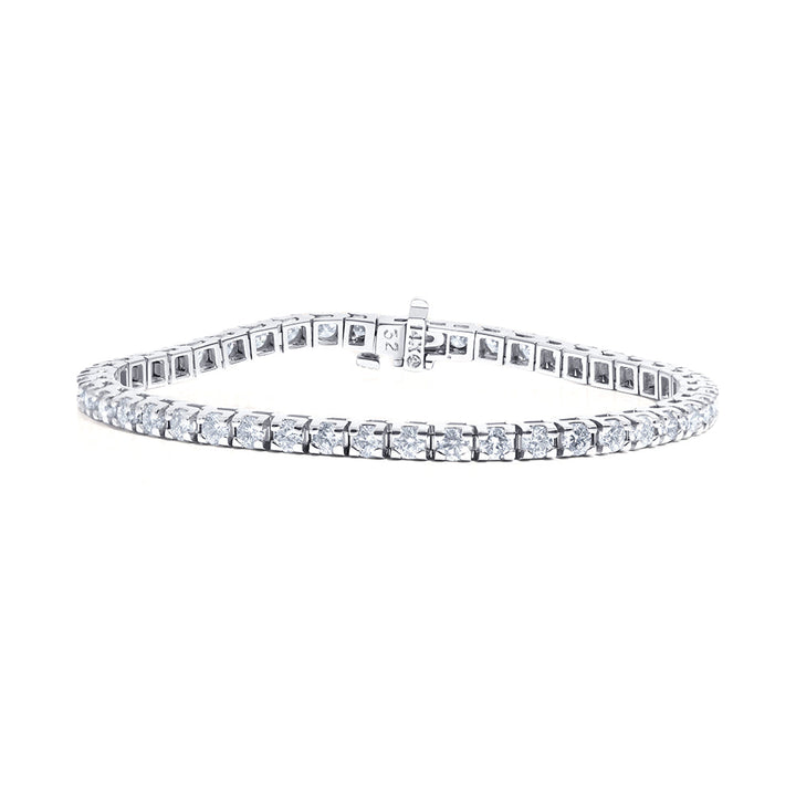 14K White Gold Diamond Tennis Bracelet