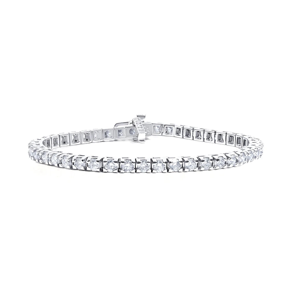 14K White Gold & Diamond Tennis Bracelet