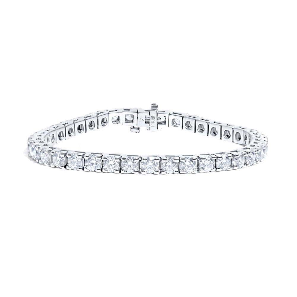 14K White Gold & Diamond Tennis Bracelet
