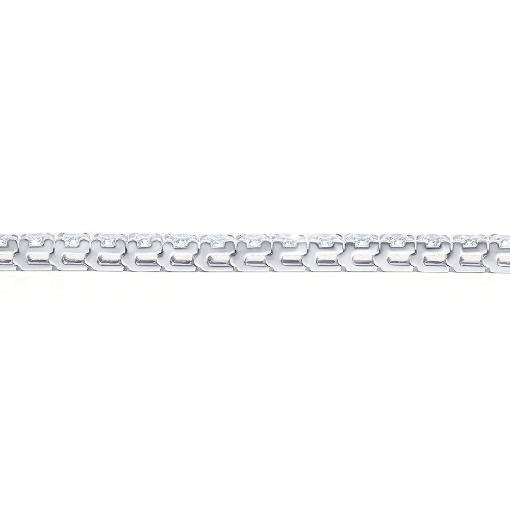 14K White Gold & Diamond Tennis Bracelet