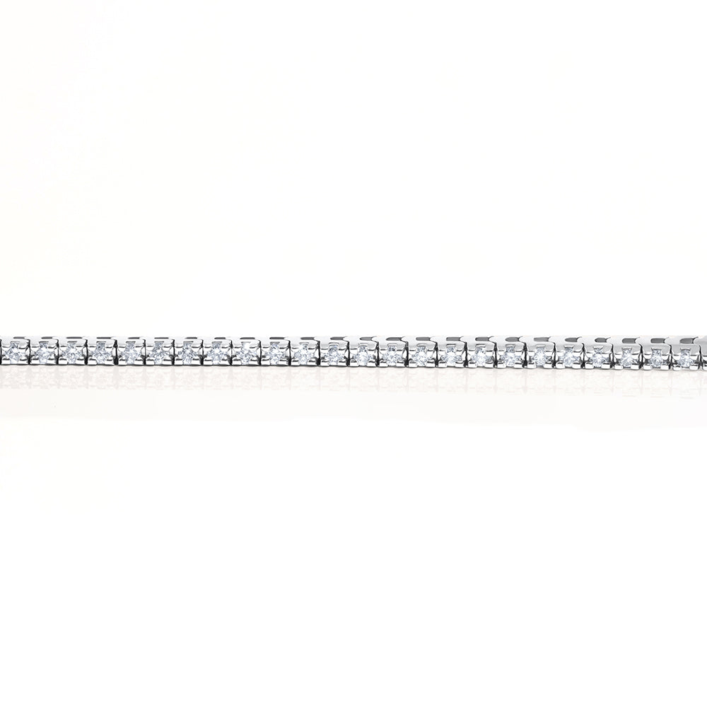 14K White Gold Diamond Tennis Bracelet