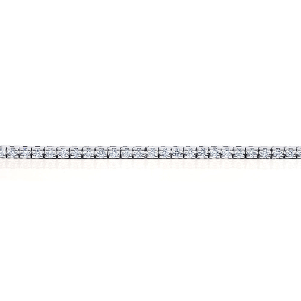 14K White Gold Diamond Tennis Bracelet