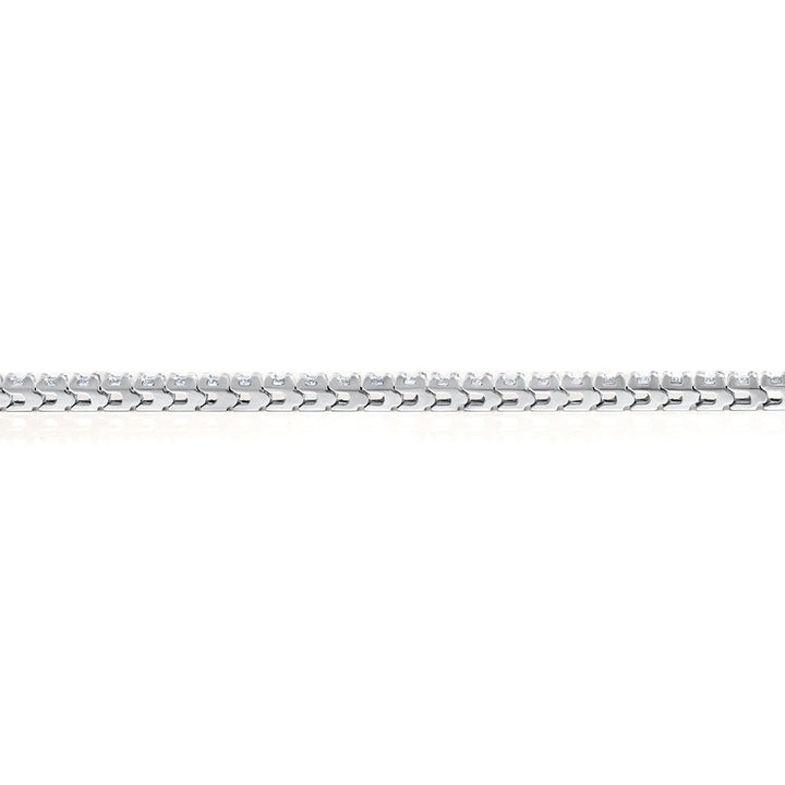 14K White Gold Diamond Tennis Bracelet
