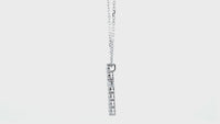 28mm Diamond Cross Pendant and Chain, 2.05CT in 14K White Gold