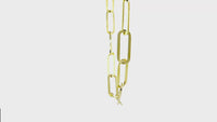 10 mm Paperclip Necklace, 17 Inches in 14K Yellow Gold