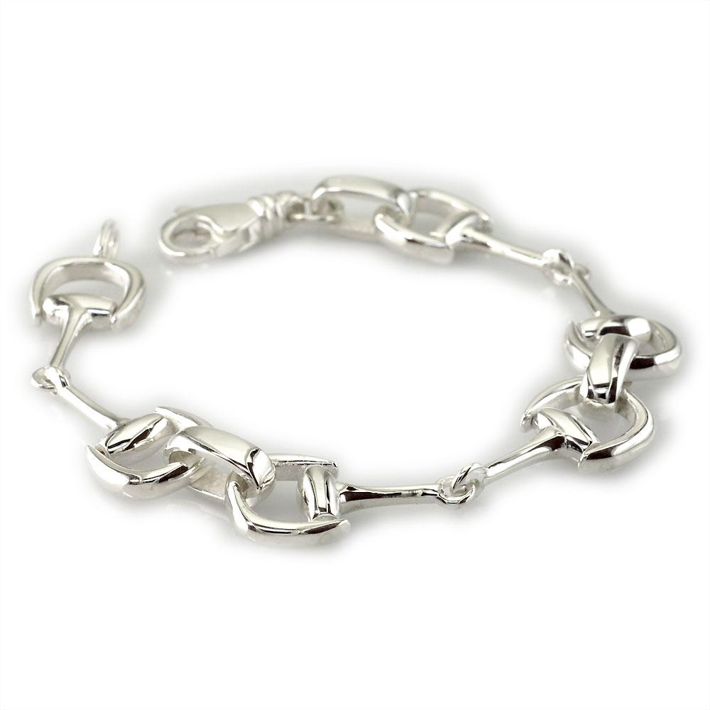 Horsebit Links Bracelet in Sterling Silver