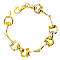 Horsebit Links Bracelet in 14k Yellow Gold