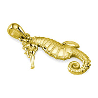 Medium Seahorse Charm in 14k Yellow Gold
