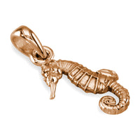 Mini Seahorse Charm in 14k Pink Gold