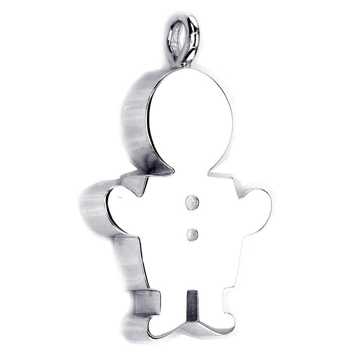 Couture Classic Kids Sziro Boy Charm for Mom, Grandma in Sterling Silver
