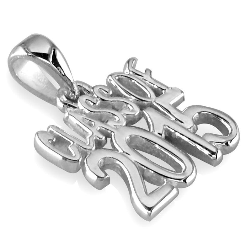 Large Class Of 2015 Graduation Charm in Sterling Silver