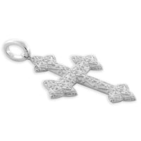 Extra Large Cross Charm, 40mm in Sterling Silver