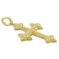 Extra Large Cross Charm, 40mm in 14K Yellow Gold