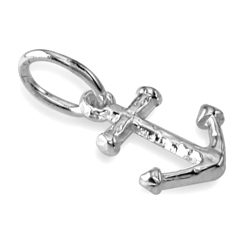 Mini Anchor Charm in Sterling Silver