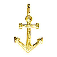Large Anchor Charm in 14k Yellow Gold