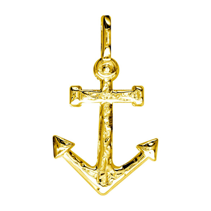 Large Anchor Charm in 18k Yellow Gold