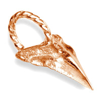 Small Shark Tooth Charm in 14k Pink Gold