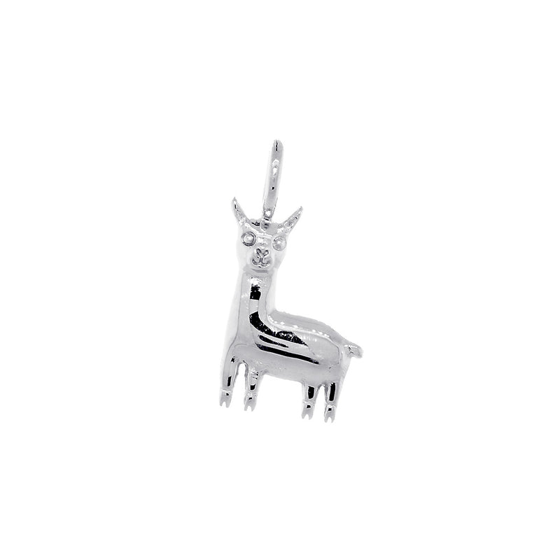 13mm Peru Llama Charm in Sterling Silver