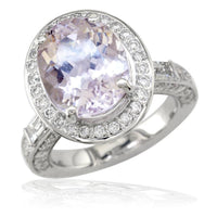 Large Oval Halo and Diamond Ring LR-CU1019