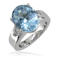 Large Oval and Diamond Ring LR-CU1024
