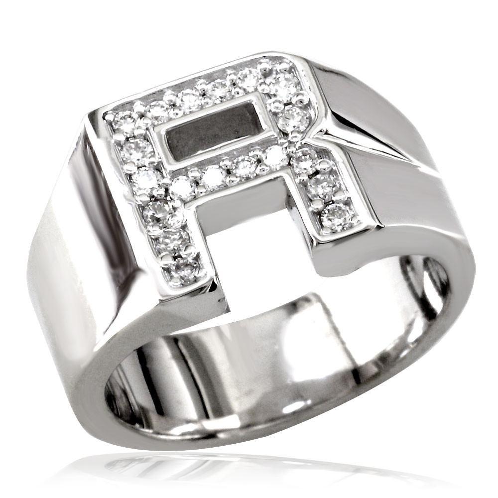 Diamond Iinitial Ring MR-CU1049