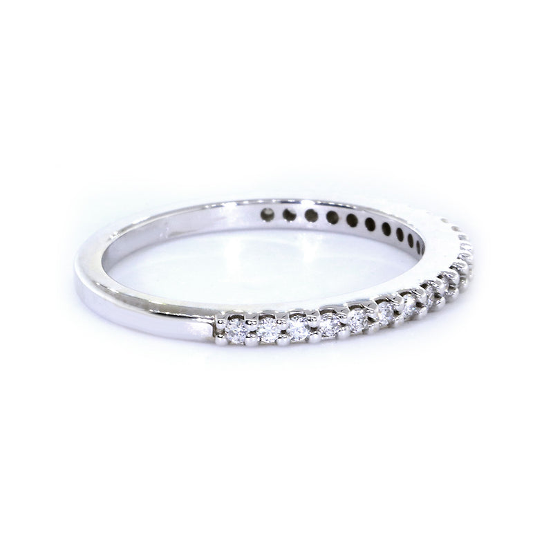 1.8 mm Diamond Band, 0.20 CT Total Sides in 14k White Gold