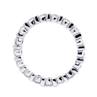 Round Diamonds Channel Set Eternity Band, 1.36CT in 14K White Gold