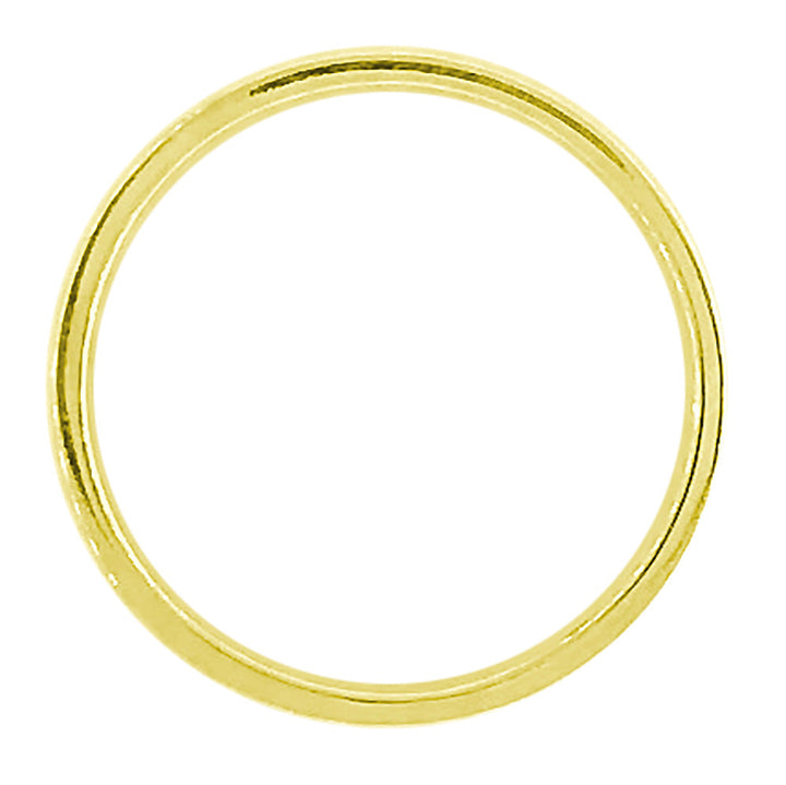 Mens Brushed Center Band, 5.8mm Wide in 14K Yellow Gold