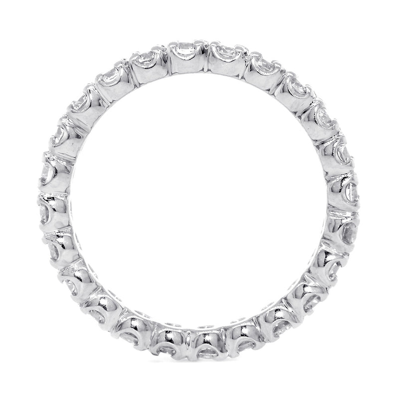 3.5 mm Diamond Eternity Band, 1.75 CT Total Diamond Weight in 14k White Gold
