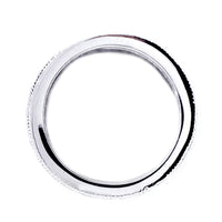 8 mm Wide Vintage Style Diamond Band, 0.77 CT Total Diamond Weight in 14k White Gold