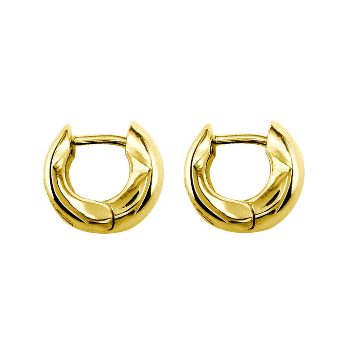 Diamond Huggie Earrings, 0.30CT in 14k Yellow Gold