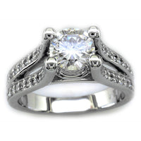 Diamond Engagement Ring Setting, 0.50CT in 18K White Gold