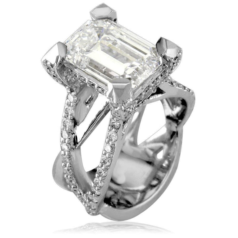 Ladies Contemporary Weaving Diamond Ring LR-K0089