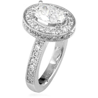 Diamond Oval Ring E/W-K0110