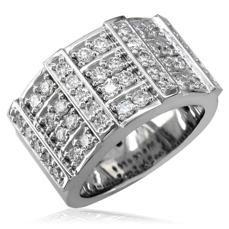 Wide Diamond Band in 14K, 1.40CT