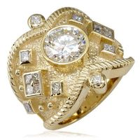 Wide Diamond Ring LR-K0166