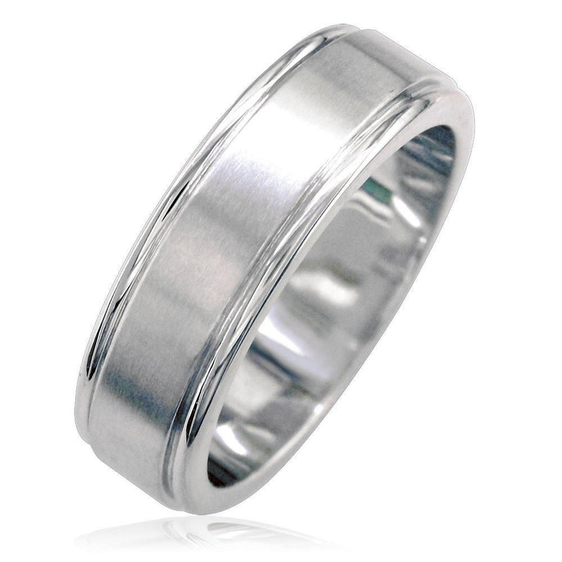 Mens 6mm Domed Band in 14K