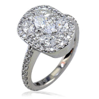 Marquise Diamonds Cluster Ring LR-K0237