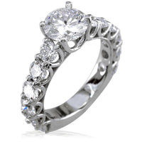 Diamond Engagement Ring with Diamond Sides E/W-K0247E