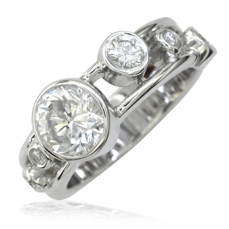 Random Diamond Bezels Ring LR-K0501