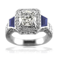 Diamond and Sapphire Ring LR-K0550