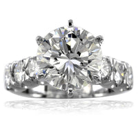 Diamond Engagement Ring Setting in 14K White Gold, 1.29CT
