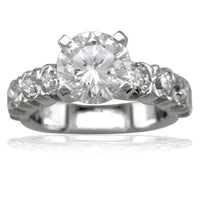 Diamond Engagement Ring Setting in 14K White Gold, 1.20CT