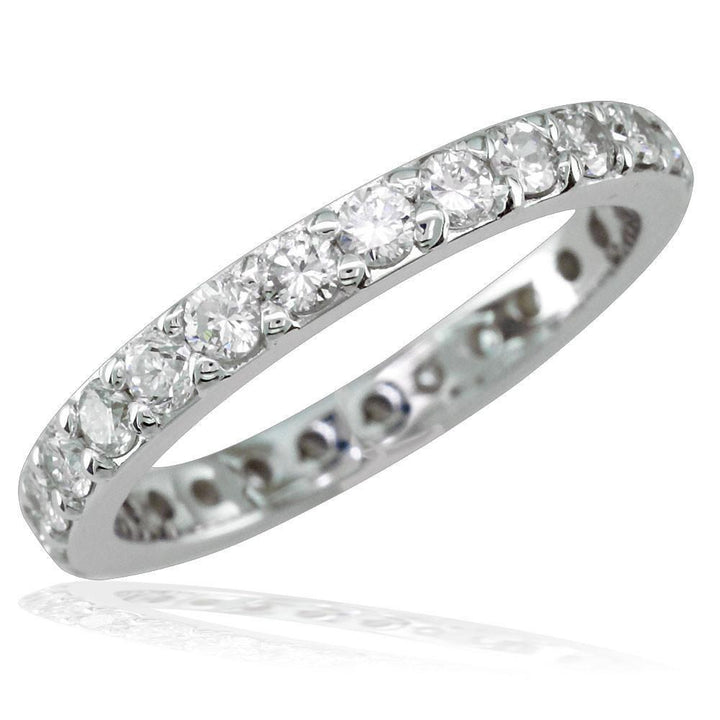 Eternity Wedding Band with Round Diamonds, 1.50CT in 14K White Gold