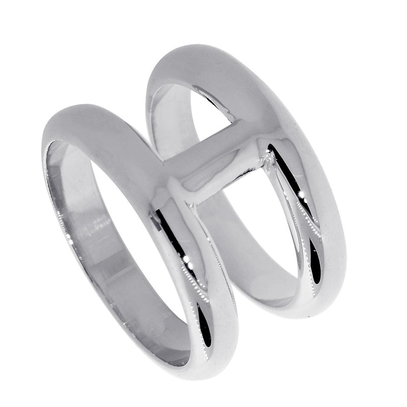 Ladies Large Wide Contemporary Ring #3, 12 mm Wide, 1.7 mm Thick in 14K Yellow Gold