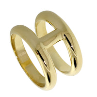 Ladies Large Wide Contemporary Ring #3, 12 mm Wide, 1.7 mm Thick in 14K Yellow Gold
