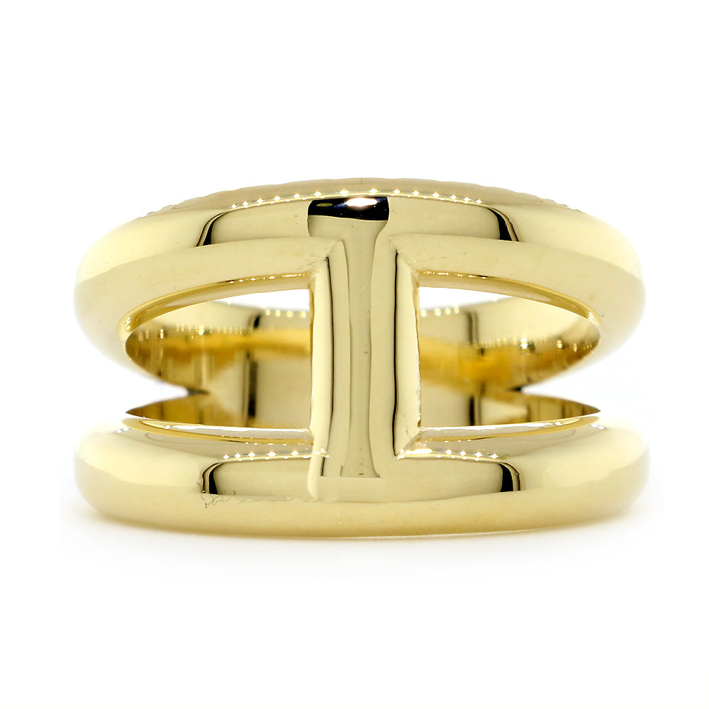 Ladies Large Wide Contemporary Ring #4, Up to 11.7 mm Wide, 1.7 mm Thick in 14K Yellow Gold